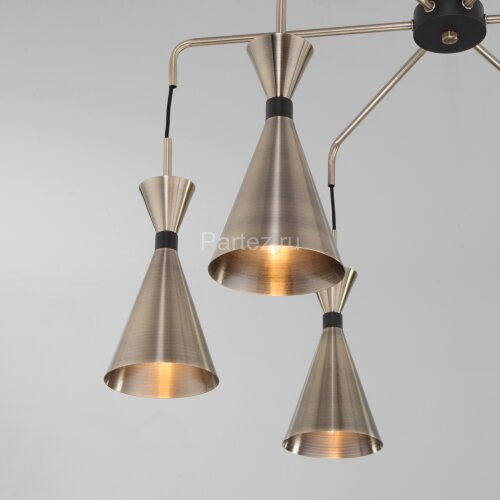 Потолочная люстра Bogate's 316/6 латунь / черный