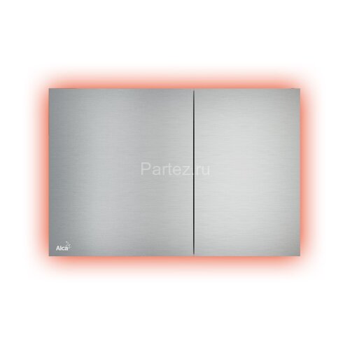 Кнопка смыва Alcadrain, с подсветкой, alunox матовый