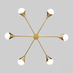 Потолочная люстра Eurosvet 60168/6 латунь