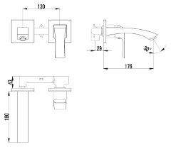 Смеситель Lemark Unit LM4526C для раковины, встраиваемый