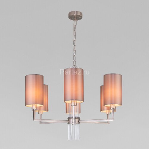 Подвесная люстра Eurosvet 60134/6 никель