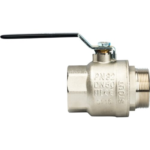 Кран шаровой полнопроходной ВР/НР рычаг 2" Stout