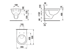 Унитаз подвесной Jika LYRA DINO (8.2137.0.000.000.3)