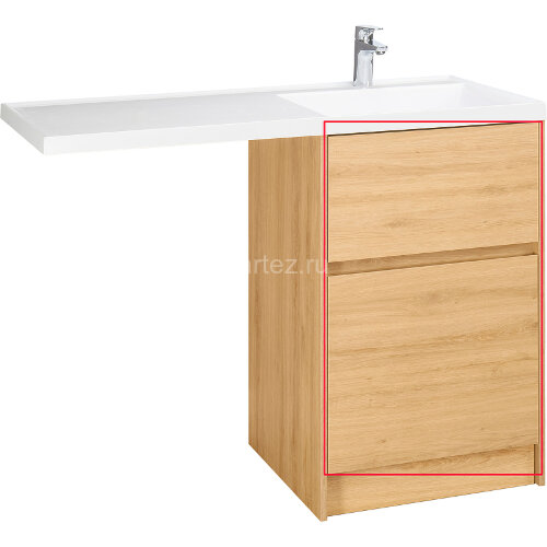 Фасад для тумбы Aquaton Лондри 60 Дуб Сантана (1A274801LH0C0)