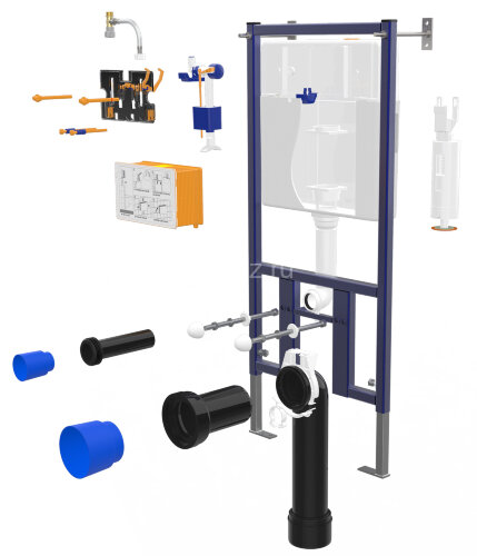 Сет LORANTO Инсталляция + унитаз CANTO с сиденьем микролифт (4501+CS-2003 HM)