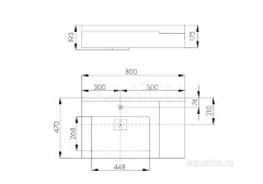 Раковина AQUATON Сакура 80, белая (1A71993KSK010)