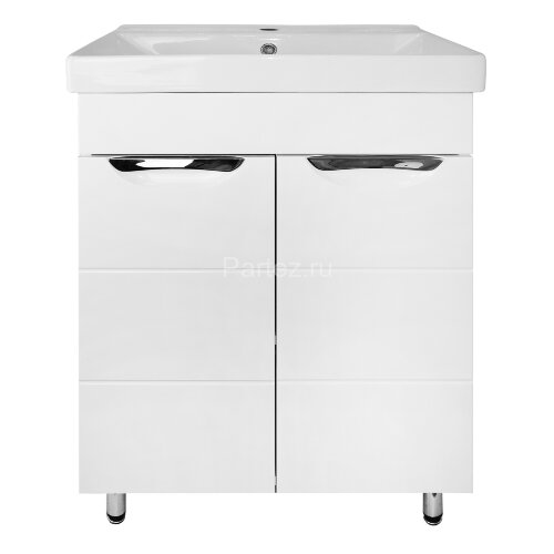 Комплект тумба Стиль- 60 "Соло" 600х470х890 напольная, фрезерованнй фасад, с раковиной Tempo 60 (CS0