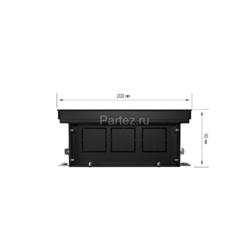 Конвектор внутрипольный Royal Thermo ATRIUM-90/200/2200-DG-U-DB