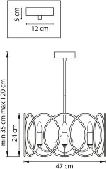 Потолочная люстра Lightstar 713053