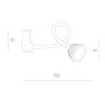 Бра Arte Lamp A4107AP-1WH