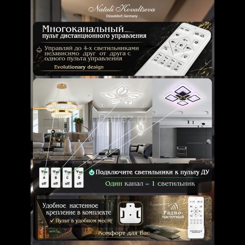 Потолочная люстра Natali Kovaltseva LED LAMPS 81192