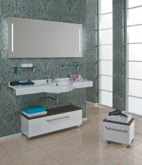 Раковина - столешница AQUATON Отель 1500, белая (1A70133NOT010)