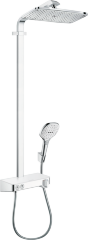 27287400 Raindance Select E 360 1jet ST Showerpipe EcoSmart (хром/белый)