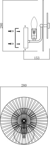Бра Maytoni MOD007WL-01G