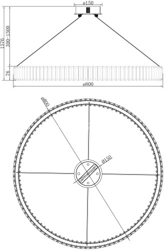 Подвесной светильник Freya FR5257PL-L32G