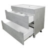 Комплект тумба Loranto Florena 70 710х470х810 напольная, с раковиной Azario Leon, светлый бетон (CS0