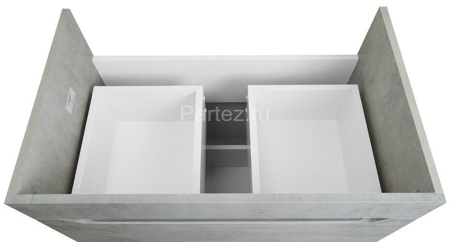 Комплект тумба Loranto Florena 70 710х470х810 напольная, с раковиной Azario Leon, светлый бетон (CS0