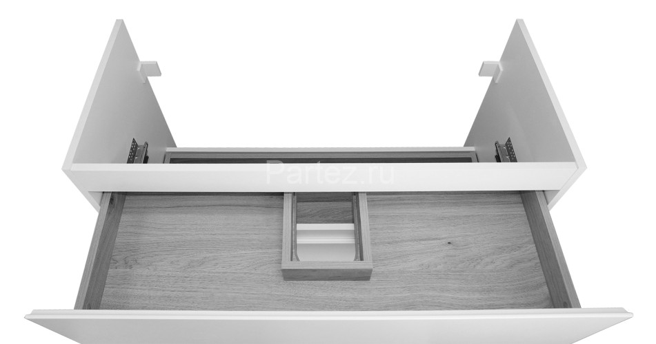 Комплект тумба Azario Ника 100 Н 1000х470х860 напольная, с раковиной Monte 100, белый (CS00089955)