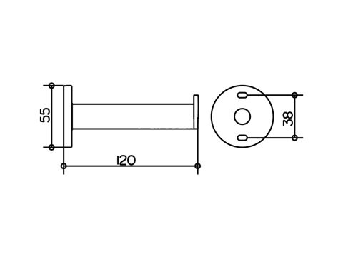 Держатель запасного рулона Keuco Plan, хром (14963010000)