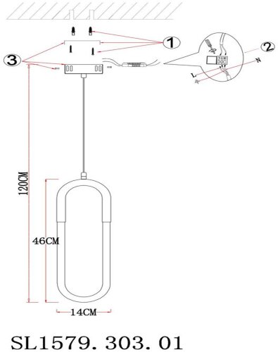 Подвесной светильник ST Luce SL1579.303.01