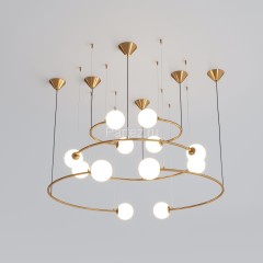 Подвесная люстра Bogate's 359/12 латунь