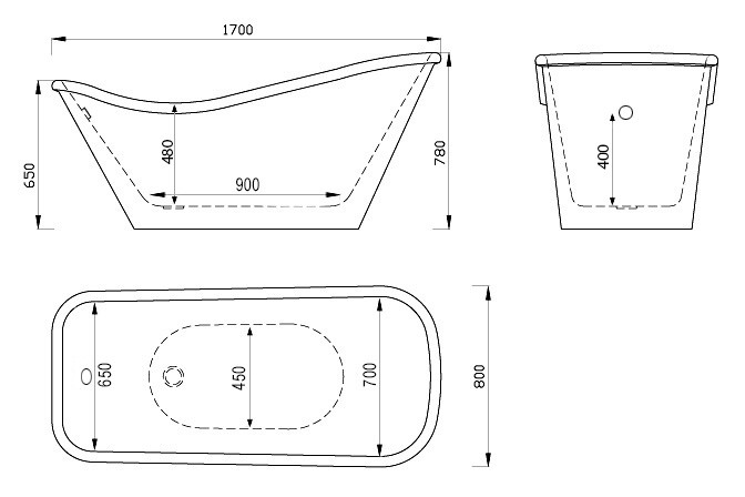 Акриловая ванна ABBER AB9231