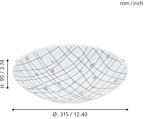 Настенно-потолочный светильник Eglo 96472