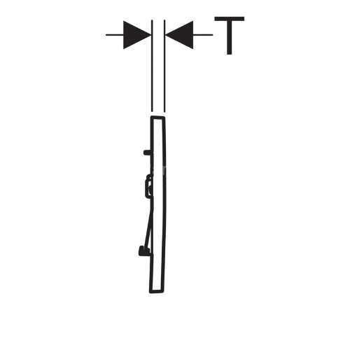 Кнопка смыва Geberit Sigma 30 NEW, черный матовый