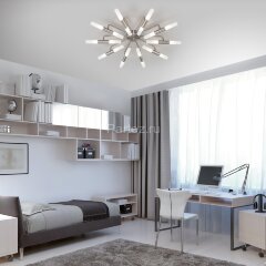 Потолочная люстра Bogate's 347 никель