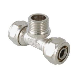 Тройник обжимной с наружней резьбой 26х1"х26 VALTEC