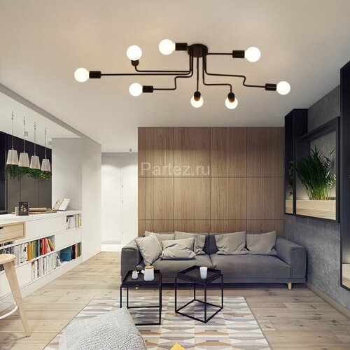 Потолочная люстра ImperiumLoft SCHEME_BLACK_01