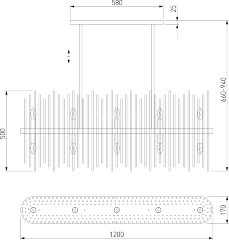 Подвесная люстра Bogate's 485/10