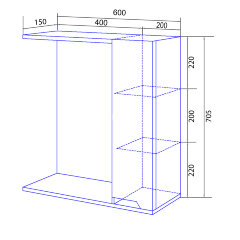 Зеркало-шкаф Loranto Палермо 600х150х700 правый, белый (CS00092516)