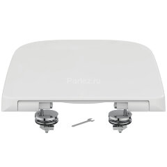 Сиденье с крышкой для унитаза Ideal Standard i.life B с функцией плавного закрытия, дюропласт, метал