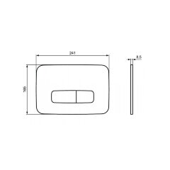 Кнопка смыва Ideal Standard OLEAS™ M3, белая (R0123AC)