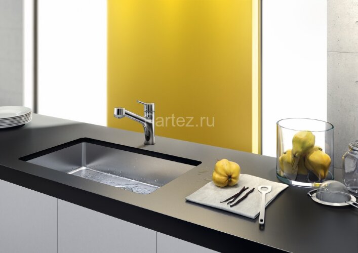 Hansgrohe 32841000 Talis S Смеситель для кухни, однорычажный, с выдвижным душем, 1/2