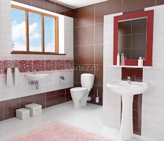 Унитаз-компакт Santeri Воротынский напольный, с сидением стандарт (1.P401.7.S00.00B.F)