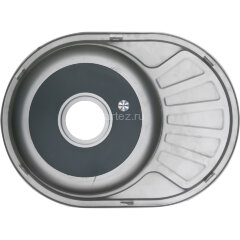 Мойка 6044 U MELANA 0,8/180 врезная овальная с сифоном (238 ta *10)