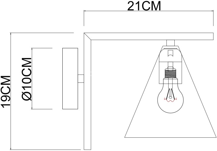 Бра Arte Lamp A7029AP-1BK