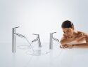 72020000 Talis S Смеситель для раковины 100, однорычажный, со сливным гарнитуром