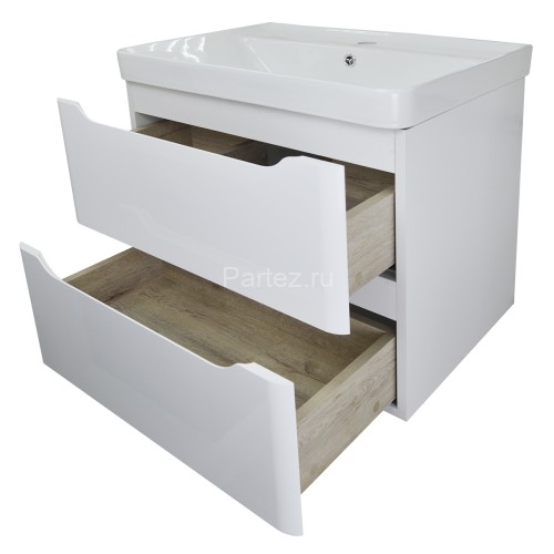 Комплект тумба Azario LOTOS 60/2 615*480*570 подвесная с раковиной Monte 60 (CS00083929)