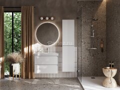 Шкаф - колонна Roca Ona 1750 подвесная, белый матовый (A857635509)