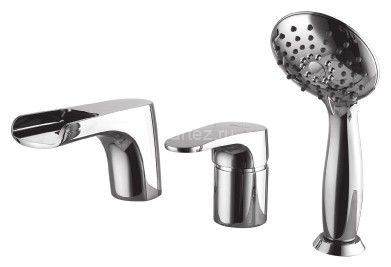 Смеситель Lemark Shift LM4345C на борт ванны