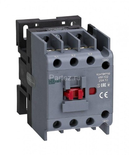 Контактор КМ-102 3п 25А 1НО 230В AC DEKraft 22004DEK