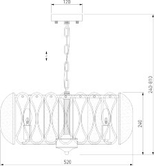 Подвесная люстра Bogate's 365/6