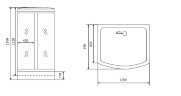 Timo Lux TL-1501 душевая кабина (110*95*230), шт