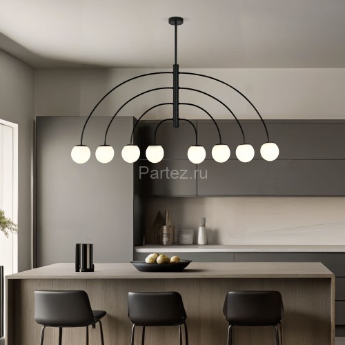 Потолочная люстра Eurosvet 30179/8 черный