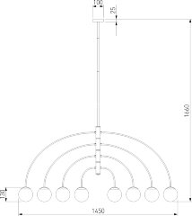Потолочная люстра Eurosvet 30179/8 черный
