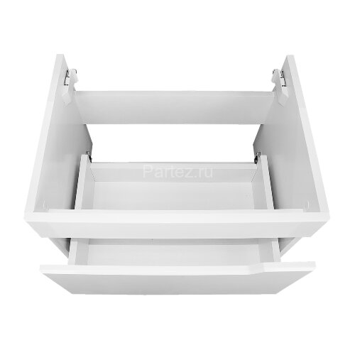 Комплект тумба Loranto Mari 600х420х500 подвесная, с раковиной Сканди 60, белый (CS00092983)