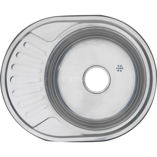 Мойка 5745 U MELANA 0,6/160 в ИУ врезная овальная с сифоном (120 ti *12)